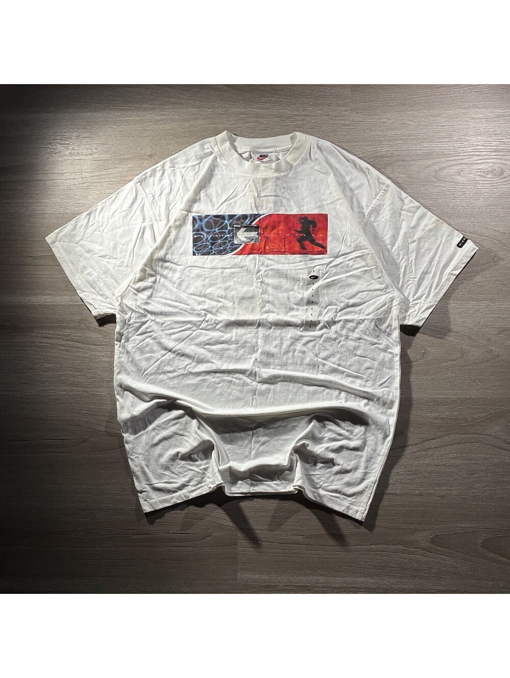 Vintage 90s Nike "Destination Anywhere" Graphic T-Shirt NWT Men’s L Deadstock